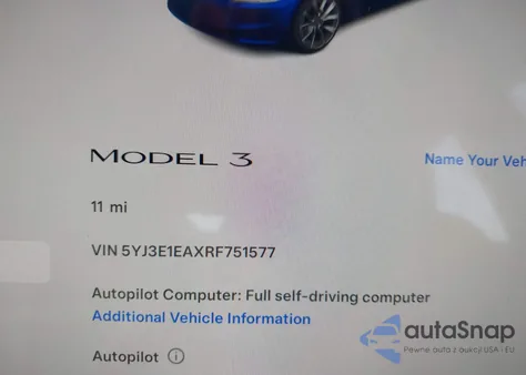 2024 Tesla Model 3 Long Range Dual Motor All-Wheel Drive/Rear-Wheel Drive from USA, damaged, VIN 5YJ3E1EAXRF751577